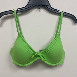 PINK Victoria's Secret Green Bikini Top